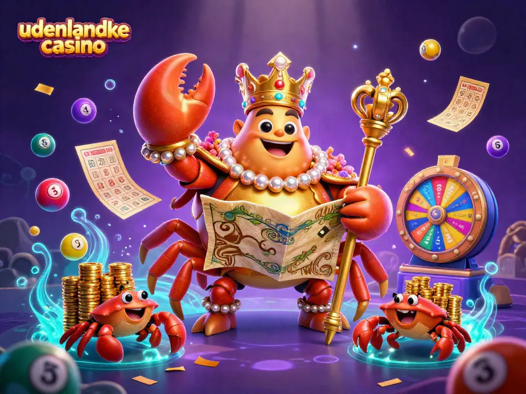 Engage with the exciting world of udenlandske casino featuring a golden crab emperor and dynamic lottery elements.