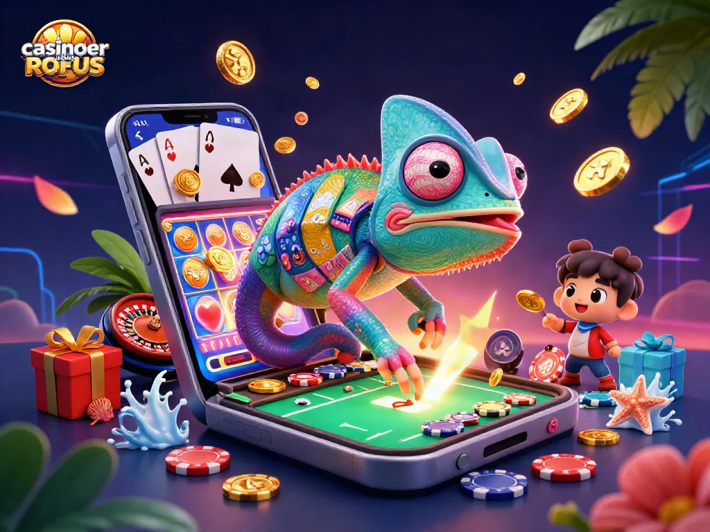 Casinoer uden ROFUS: Experience vibrant gambling excitement with our playful chameleon casino owner.